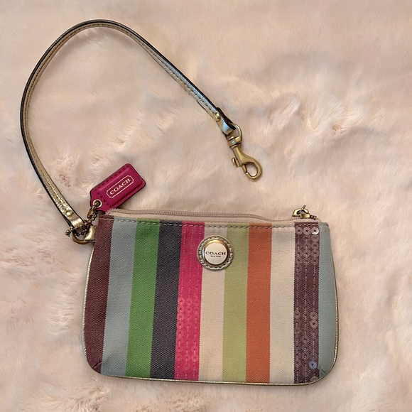 Coach Wristlet- Multi Colored - Picture 7 of 8